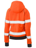 BISLEY BKL6819T Womens Taped Hi Vis Fleece Hoodie - REDZ Workwear