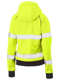 BISLEY BKL6819T Womens Taped Hi Vis Fleece Hoodie - REDZ Workwear