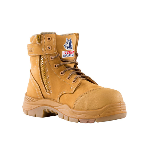 STEEL BLUE ARGYLE ZIP SIDED COMPOSITE TOE WHEAT - REDZ WORKWEAR + TOOLS NORTH LAKES
