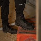 STEEL BLUE Argyle Zip Scuff Cap Composite Toe Safety Boot - Black (318592)
