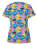 JB'S Ladies Scrub Top Printed - Smiley (4STP1)