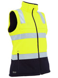 BISLEY Womens Taped Two Tone Hi Vis 3 in 1 Soft Shell Jacket (BJL6078T)