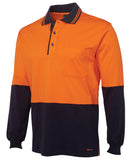 JB'S Hi Vis Long Sleeve Cotton Polo (6CPHL) - 4 Colours