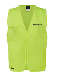 JB'S SECURITY HI VIS SAFETY ZIP VEST (6HVSZ)