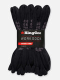KING GEE Mens Cotton Crew Work Socks - 5 Pack (K09035)