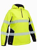 BISLEY Womens Flx & Move Hi Vis Taped Liquid Repellent Fleece Hoodie (BKL6571T)