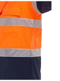 BISLEY Womens X Airflow Hi Vis Taped Stretch Ripstop Shirt (BL6491T)