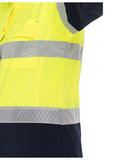 BISLEY Womens X Airflow Hi Vis Taped Stretch Ripstop Shirt (BL6491T)