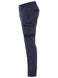 BISLEY FLEX & MOVE™ Stretch Canvas Zip Pocket Elastic Waist Cargo Pants (BPC6338)