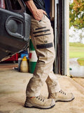 BISLEY FLEX & MOVE™ Stretch Canvas Zip Pocket Elastic Waist Cargo Pants (BPC6338)