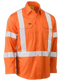 BISLEY X Back Biomotion Hi Vis Cool Lightweight Drill Rail Shirt (‎BS6166XT)