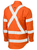 BISLEY X Back Biomotion Hi Vis Cool Lightweight Drill Rail Shirt (‎BS6166XT)