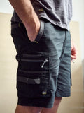 BISLEY Flx & Move Elastic Waist Zip Pocket Cargo Short (BSHC1338)