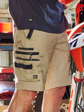 BISLEY Flx & Move Elastic Waist Zip Pocket Cargo Short (BSHC1338)