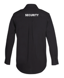 SECURITY Epaulette Black Shirt (6E-L/S)