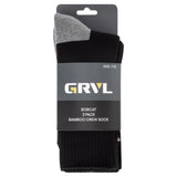 GRVL Bobcat Bamboo Crew Sock - 3 Pack