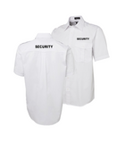 SECURITY Epaulette Short Sleeve Shirt - White (6E-S/S)