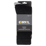 GRVL Everyday Comfortable Crew Socks - 5 Pack