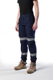 FXD WP◆8WT Reflective Cuffed Stretch Ripstop Work Pants - Ladies