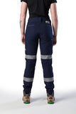 FXD WP◆8WT Reflective Cuffed Stretch Ripstop Work Pants - Ladies