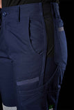 FXD WP◆8WT Reflective Cuffed Stretch Ripstop Work Pants - Ladies
