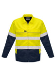 SYZMIK Mens Hi Vis Cotton Drill Jacket (ZJ590)
