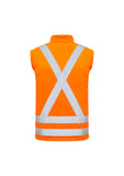 SYZMIK Unisex Hi Vis X Back 2 In 1 Softshell Jacket (ZJ680)