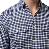 HARD YAKKA Mustang Formal Check Shirt (Y04005)