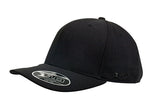FLEXFIT 110 CURVED PEAK BLACK - REDZ WORKWEAR