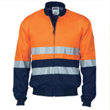 DNC 3758 Hi Vis Cotton Bomber Jacket taped