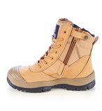 MONGREL 451050 HIGH LEG ZIPSIDER BOOT WITH SCUFF CAP - WHEAT