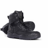 MONGREL 550020 High Leg Lace up Safety Book - Black
