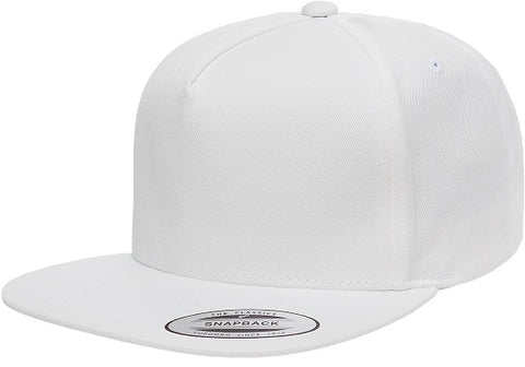 FLEXFIT 6007 CLASSIC 5 PANEL CAP - White