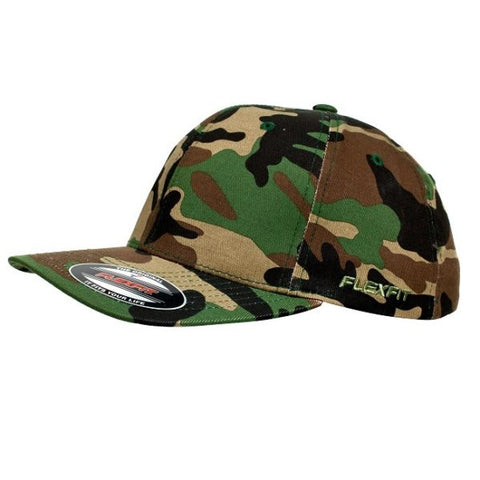 FLEXFIT CAMO 6277 GREEN - REDZ WORKWEAR + TOOLS NORTH LAKES