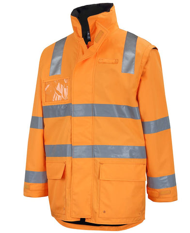 REDZ Workwear Aust. Rail Zip off Sleeve Longline Jacket