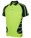 JB 6HSP HIVIS SPIDER POLO S/S - REDZ WORKWEAR + TOOLS NORTH LAKES