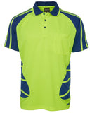 JB 6HSP HIVIS SPIDER POLO S/S - REDZ WORKWEAR + TOOLS NORTH LAKES
