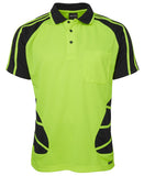 JB 6HSP HIVIS SPIDER POLO S/S - REDZ WORKWEAR + TOOLS NORTH LAKES