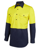 JB 6HVCF HiVis Closed Front Long Sleeve shirt - REDZ