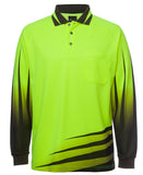 JB'S 6HVR HIVIS RIPPA SUB POLO L/S - REDZ WORKWEAR + TOOLS NORTH LAKES