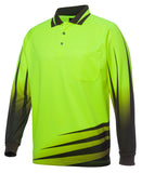 JB'S 6HVR HIVIS RIPPA SUB POLO L/S - REDZ WORKWEAR + TOOLS NORTH LAKES