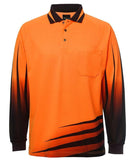 JB'S 6HVR HIVIS RIPPA SUB POLO L/S - REDZ WORKWEAR + TOOLS NORTH LAKES