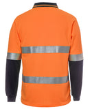 JB 6HVSL HI VIS L/S (D+N) TRADITIONAL POLO - ORANGE