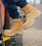 BLUNDSTONE 8860 Womens RotoFlex Zip Safety Boot - Wheat
