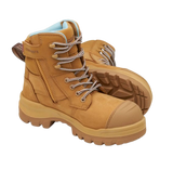 BLUNDSTONE 8860 Womens RotoFlex Zip Safety Boot - Wheat