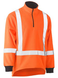 BISLEY X Taped Hi Vis Polar Fleece 1/4 Zip Pullover (BK6249XT)