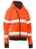 BISLEY BKL6819T Womens Taped Hi Vis Fleece Hoodie - REDZ Workwear