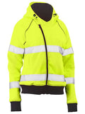 BISLEY BKL6819T Womens Taped Hi Vis Fleece Hoodie - REDZ Workwear