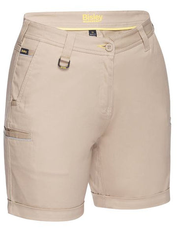 BISLEY BSHL1015 Women's Stretch Cotton Short - REDZ