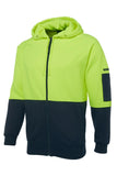 JB'S 6HVH HIVIS FULL ZIP HOODIE - REDZ WORKWEAR + TOOLS NORTH LAKES